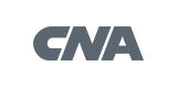 The text "CNA" is displayed in bold, gray letters against a transparent background.
