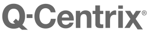 Q-centrix-logo_grayscalThe text “Q-Centrix®” is displayed in a bold, gray font against a white background.e