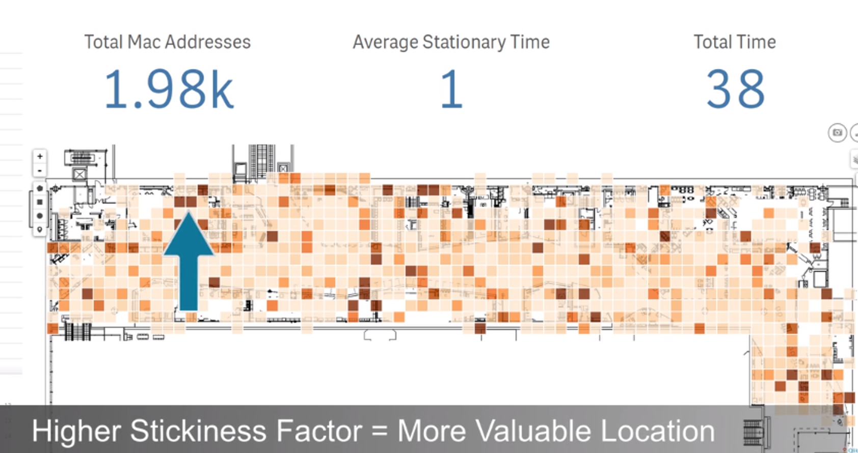 Measure Movement Inside Building with Blueprint using QlikMaps