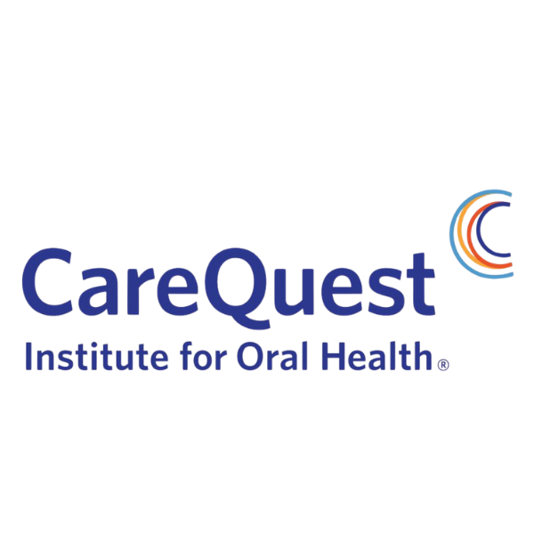 The CareQuest Institute for Oral Health logo featuring a circular multicolor emblem.